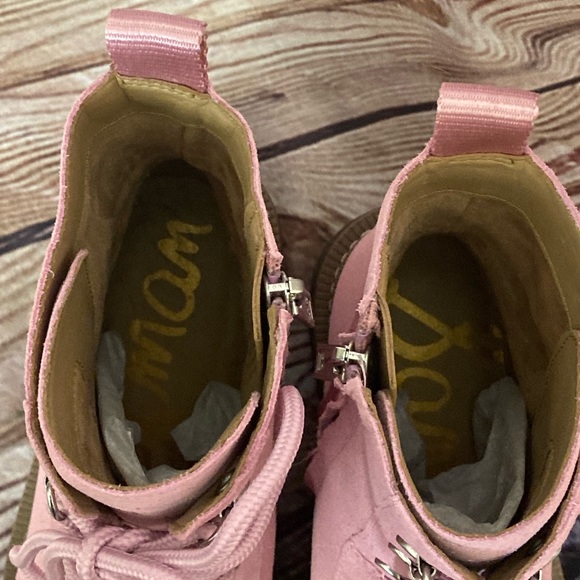 Pink Sam Edelman Lue Combat boots, size 7 - Picture 9 of 12